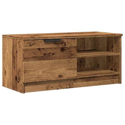 Tv-bänk gammalt trä 80x35x36,5 cm konstruerat trä