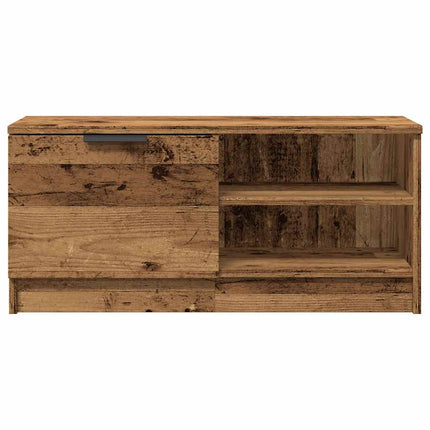 Tv-bänk gammalt trä 80x35x36,5 cm konstruerat trä