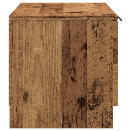 Tv-bänk gammalt trä 80x35x36,5 cm konstruerat trä