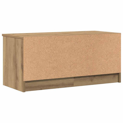Tv-bänkar 2 st artisan ek 80x35x36,5 cm konstruerat trä