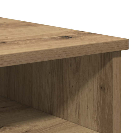 Tv-bänkar 2 st artisan ek 80x35x36,5 cm konstruerat trä