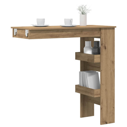 Barbord väggmonterat artisan ek 102x45x103,5 cm konstruerat trä