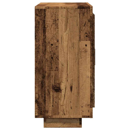 Skänk åldrat trä 92x35x75 cm konstruerat trä