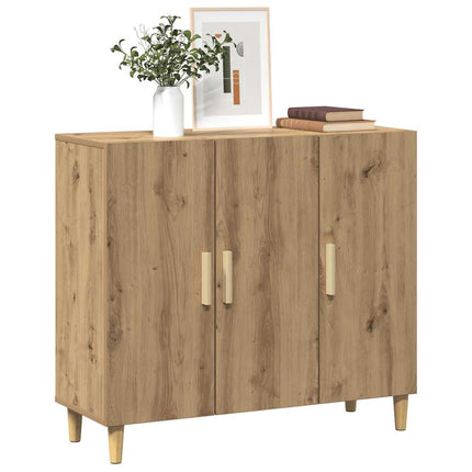 Skänk artisan ek 90x34x80 cm konstruerat trä