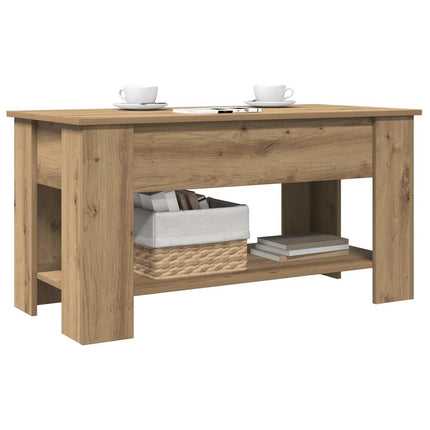 Soffbord artisan ek 101x49x52 cm konstruerat trä