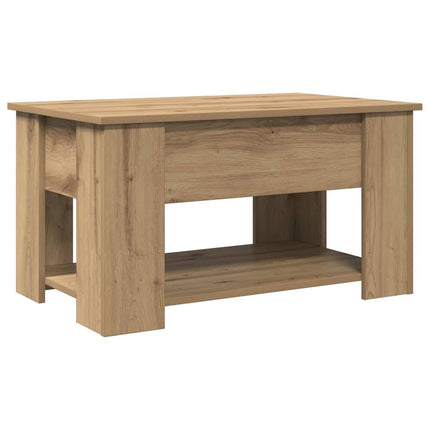 Soffbord hantverksmässig ek 79x49x41 cm konstruerat trä