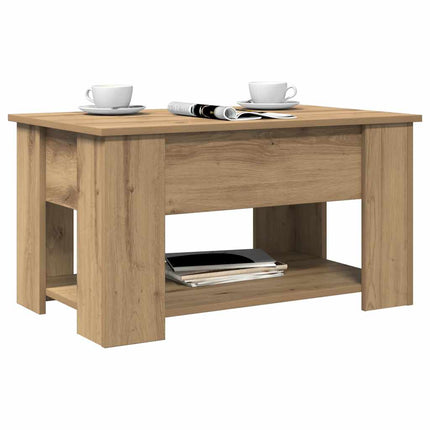Soffbord hantverksmässig ek 79x49x41 cm konstruerat trä