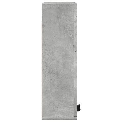 Badrumsskåp väggmonterat betonggrå 32x20x67 cm