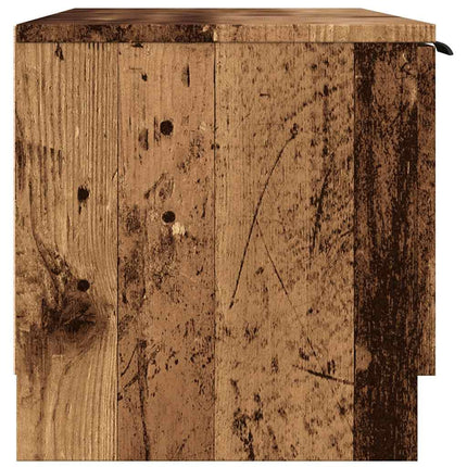 Tv-bänk gammalt trä 102x35x36,5 cm konstruerat trä