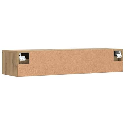 Väggskåp artisan ek 102x30x20 cm konstruerat trä