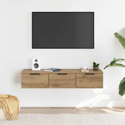 Väggskåp artisan ek 102x30x20 cm konstruerat trä