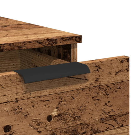 Skrivbordsskåp Åldrat Trä 33X50X75 Cm Konstruerat Trä