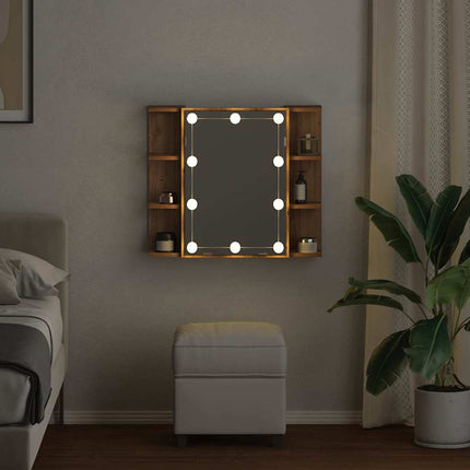 Spegelskåp med LED Artisan Ek 70x16,5x60 cm