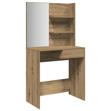Sminkbord med spegel artisan ek 74,5x40x141 cm