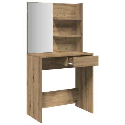 Sminkbord med spegel artisan ek 74,5x40x141 cm