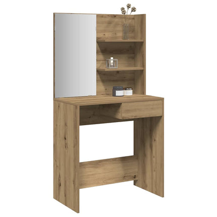 Sminkbord med spegel artisan ek 74,5x40x141 cm