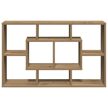 Vägghylla hantverksmässig ek 85x16x52,5 cm konstruerat trä