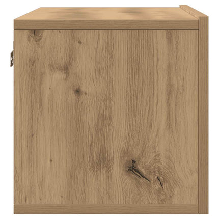 Väggmonterad tv-bänk 2 st ek 80x30x30 cm