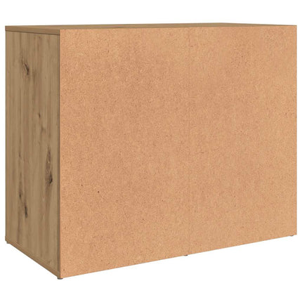 Toalettskåp hantverksmässig ek 80x40x65 cm konstruerat trä