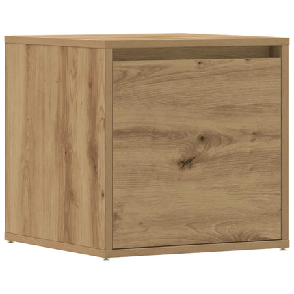 Lådlåda hantverksmässig ek 40,5x40x40 cm konstruerat trä