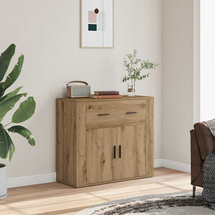 Skänk ek 80x33x70 cm konstruerat trä