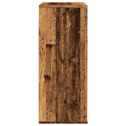 Väggskåp gammalt trä 80x33x80 cm konstruerat trä
