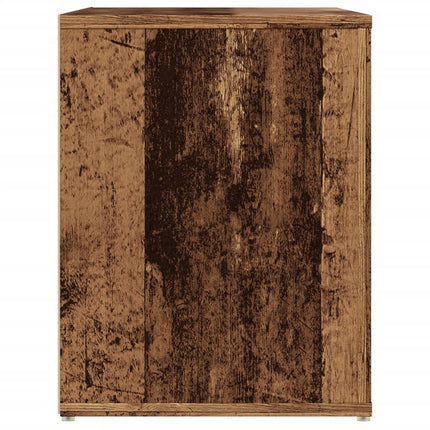 Skobänk åldrat trä 100x35x45 cm konstruerat trä