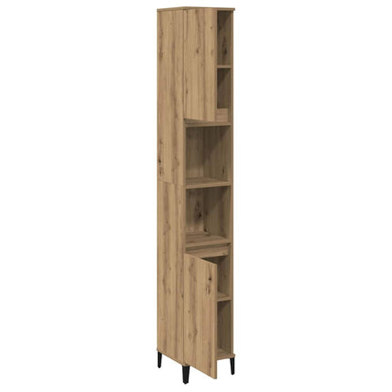 Badrumsskåp ek 30x30x190 cm konstruerat trä