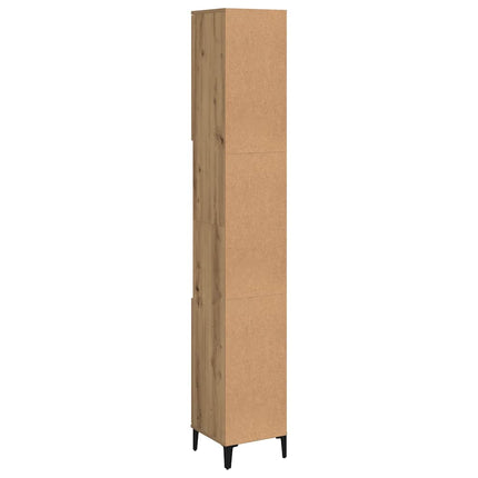 Badrumsskåp ek 30x30x190 cm konstruerat trä
