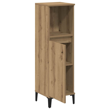 Badrumsskåp ek 30x30x100 cm konstruerat trä