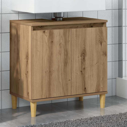 Tvättställsskåp artisan ek 58x33x60 cm konstruerat trä