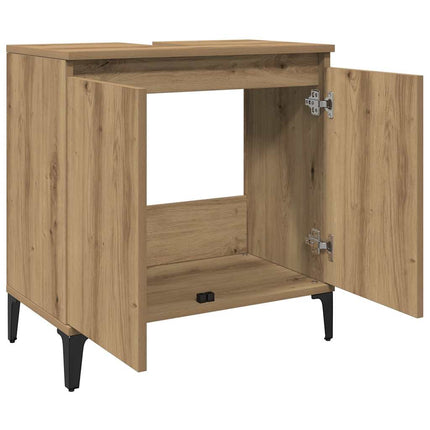 Tvättställsskåp artisan ek 58x33x60 cm konstruerat trä