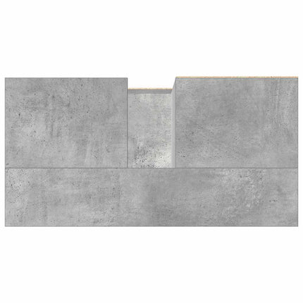 Tvättställsskåp betonggrå 65x33x60 cm konstruerat trä