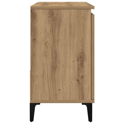 Tvättställsskåp ek 65x33x60 cm konstruerat trä