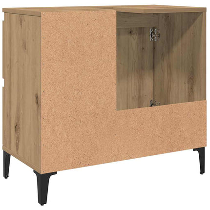 Tvättställsskåp ek 65x33x60 cm konstruerat trä