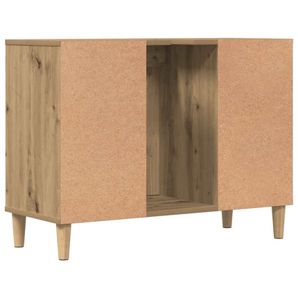 Tvättställsskåp artisan ek 80x33x60 cm konstruerat trä