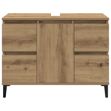 Tvättställsskåp artisan ek 80x33x60 cm konstruerat trä