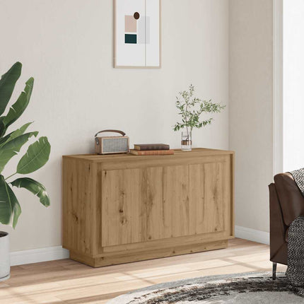 Skänk hantverksmässig ek 102x35x55 cm konstruerat trä
