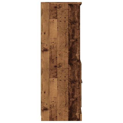 Högskåp gammalt trä 60x35,5x103,5 cm konstruerat trä
