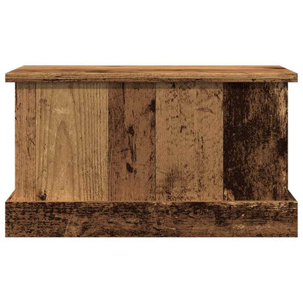 Förvaringslåda åldrat trä 30x50x28 cm konstruerat trä