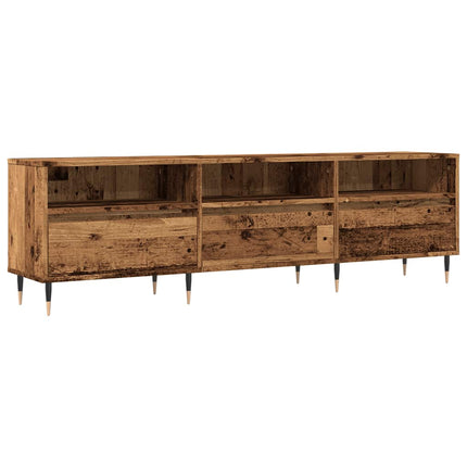Tv-bänk åldrat trä 150x30x44,5 cm konstruerat trä