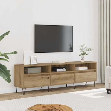 Tv-bänk artisan ek 150x30x44,5 cm konstruerat trä
