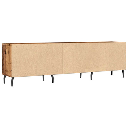 Tv-bänk åldrat trä 150x30x44,5 cm konstruerat trä