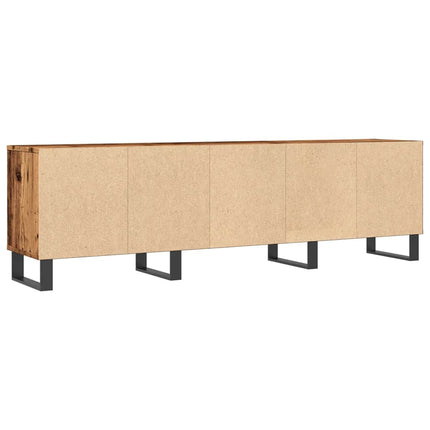 Tv-bänk åldrat trä 150x30x44,5 cm konstruerat trä