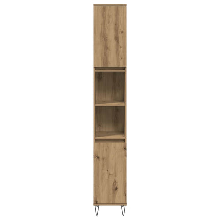 Badrumsskåp ek 30x30x190 cm konstruerat trä