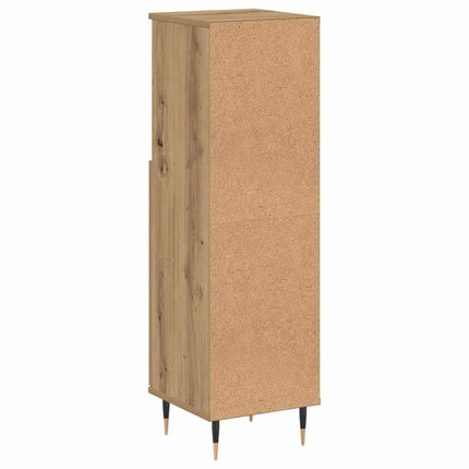 Badrumsskåp ek 30x30x100 cm konstruerat trä