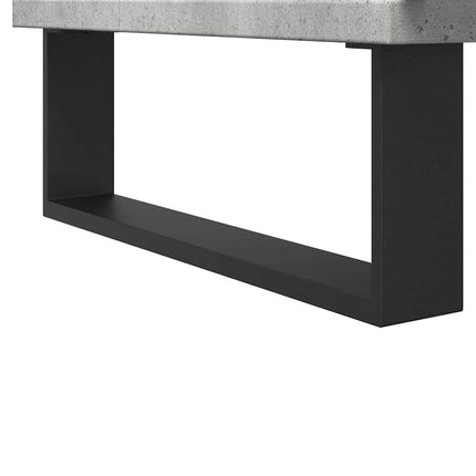 Badrumsskåp betonggrå 58x33x60 cm konstruerat trä