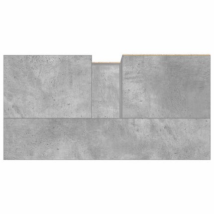 Tvättställsskåp betonggrå 65x33x60 cm konstruerat trä