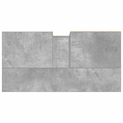 Tvättställsskåp betonggrå 65x33x60 cm konstruerat trä