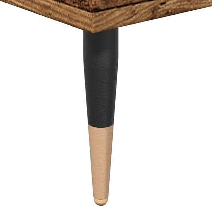 Badrumsskåp gammalt trä 80x33x60 cm konstruerat trä
